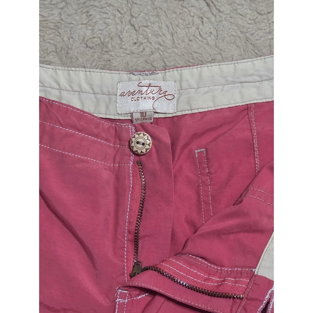 Aventura Clothing Women's Size 10 Pink Cotton Blend Casual Shorts - Picture 2 of 6